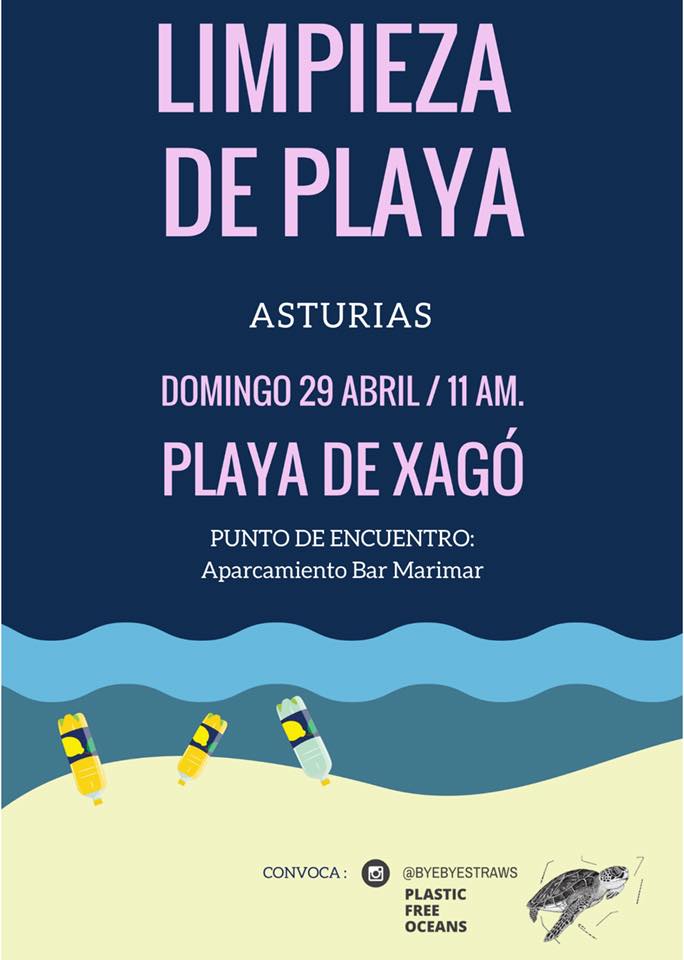 limpieza playa asturias