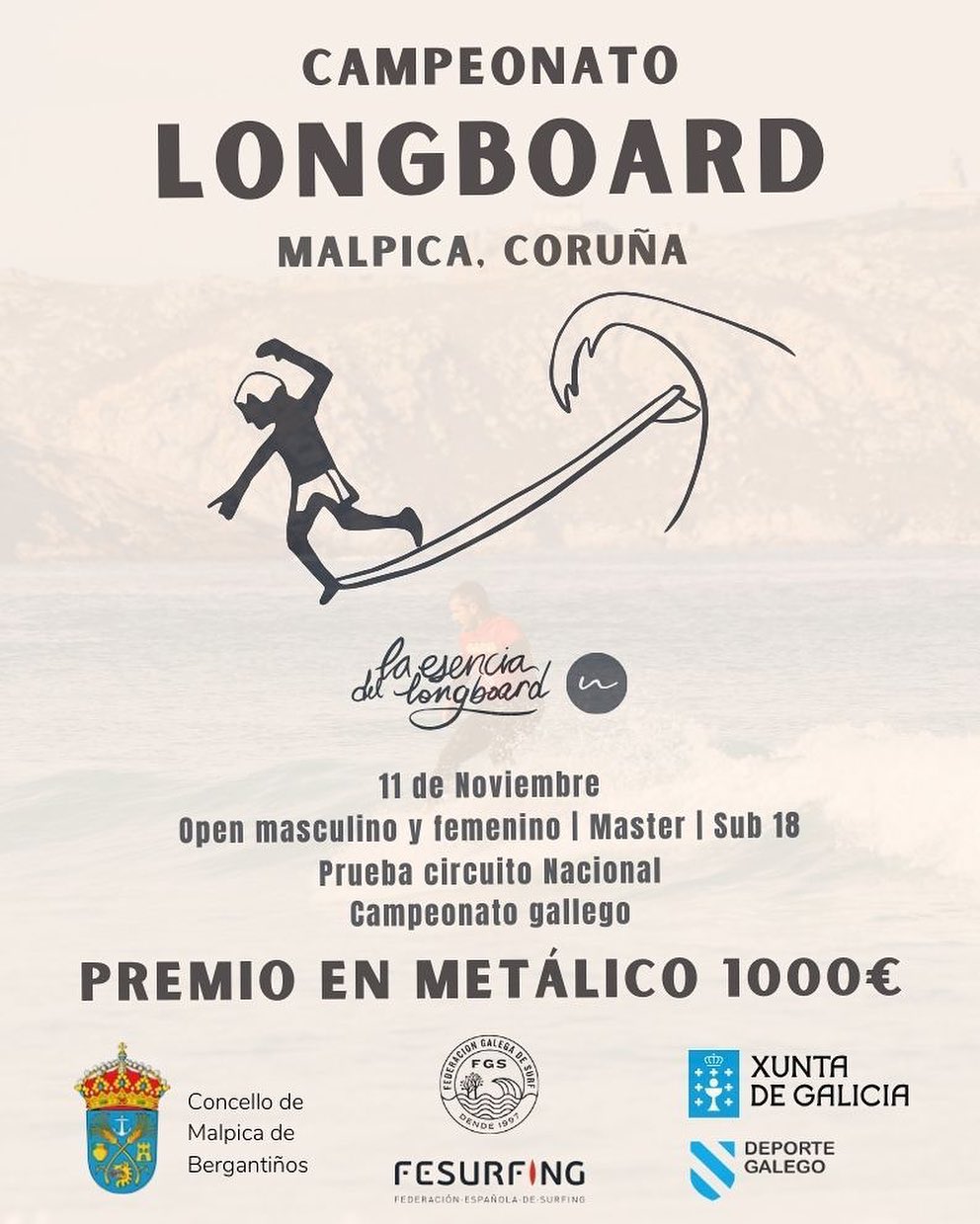 campeonato longboard malpica