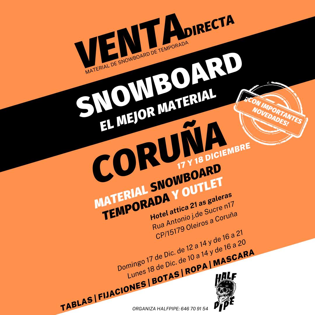 venta material snowboard a coruña