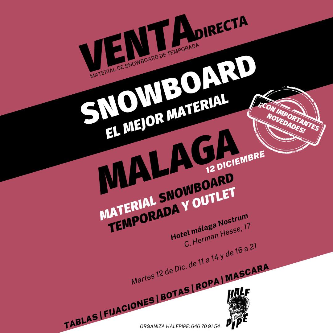venta material snowboard malaga