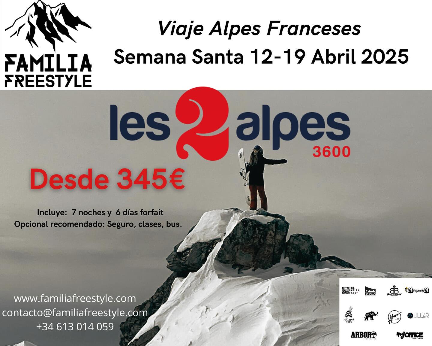 viaje alpes familia freestyle