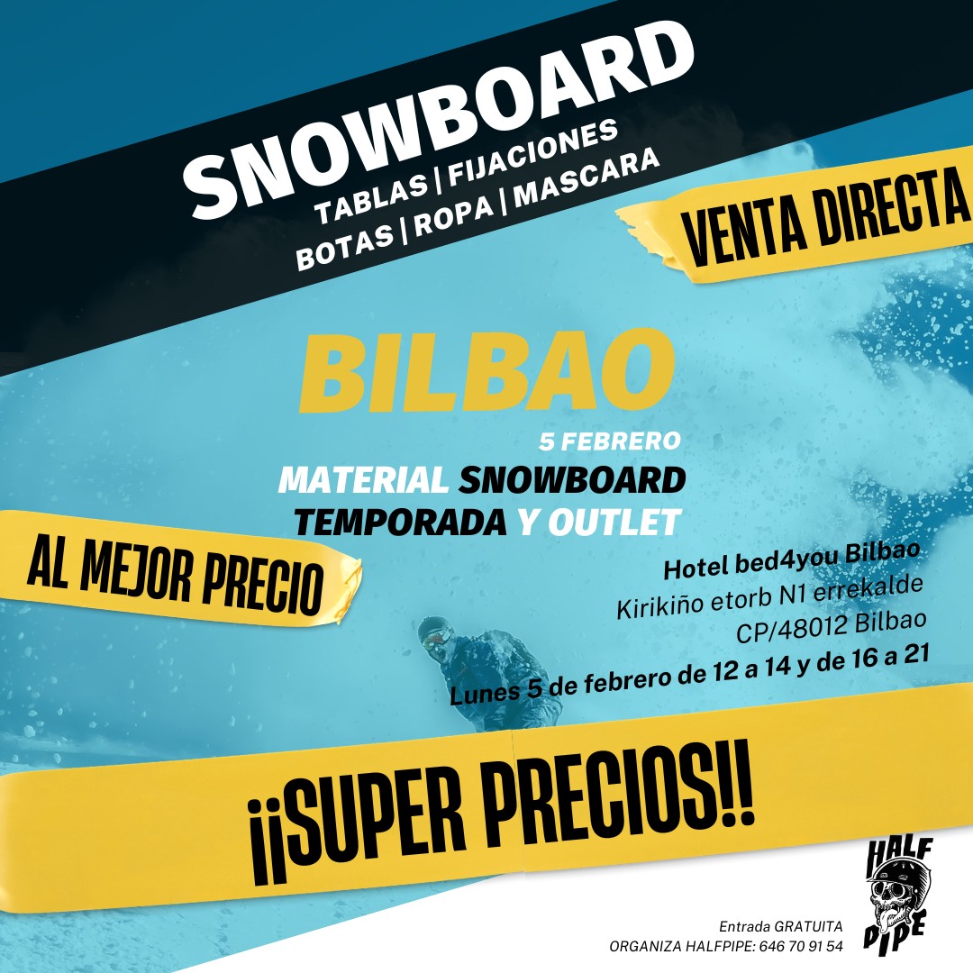 venta material snowboard bilbao