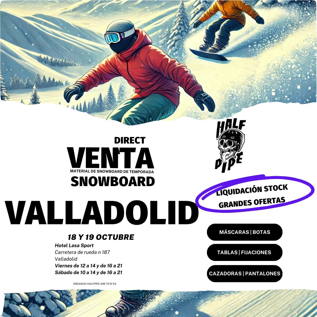 venta material snowboard valladolid