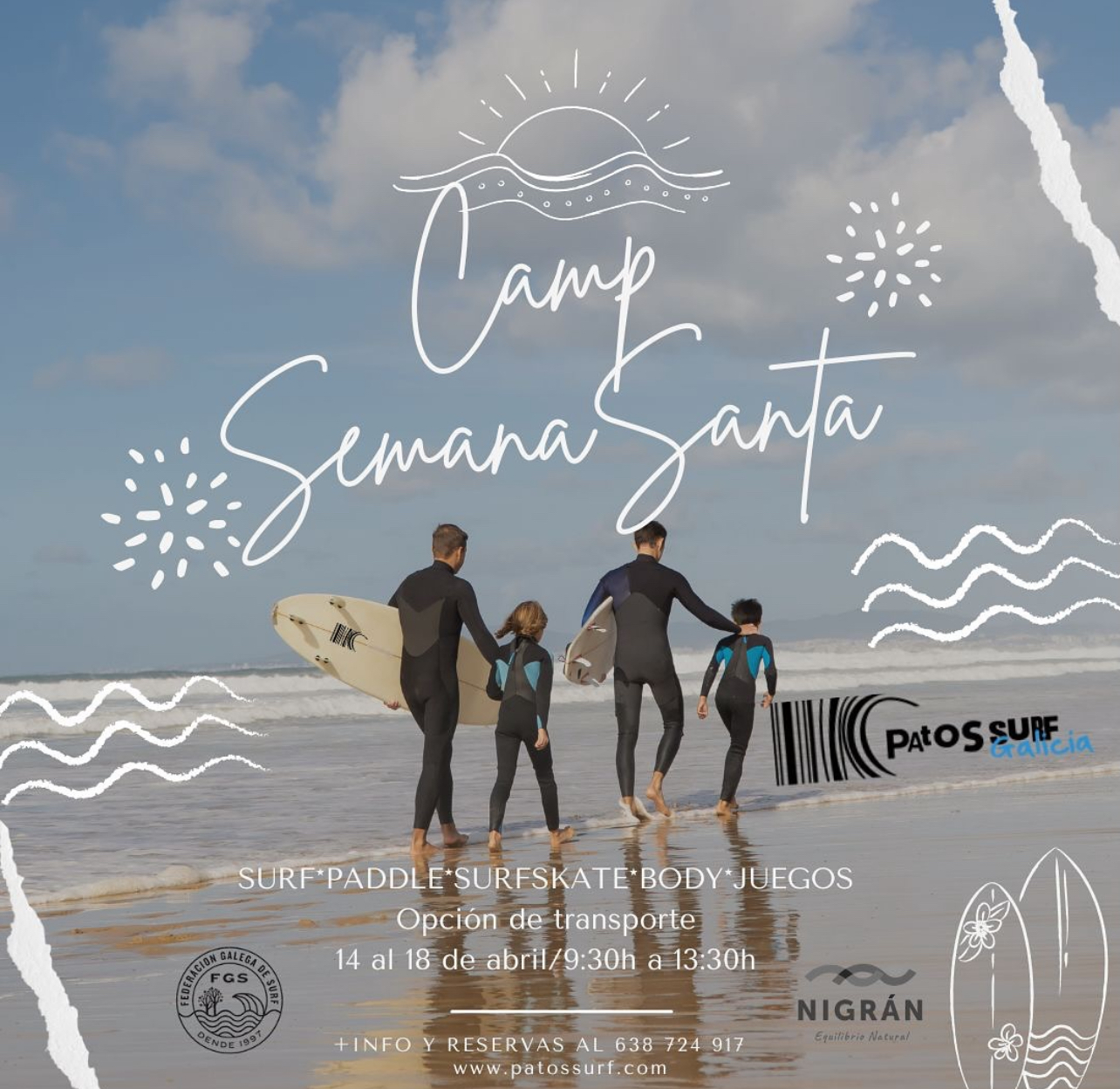 camp semana santa patos surf club
