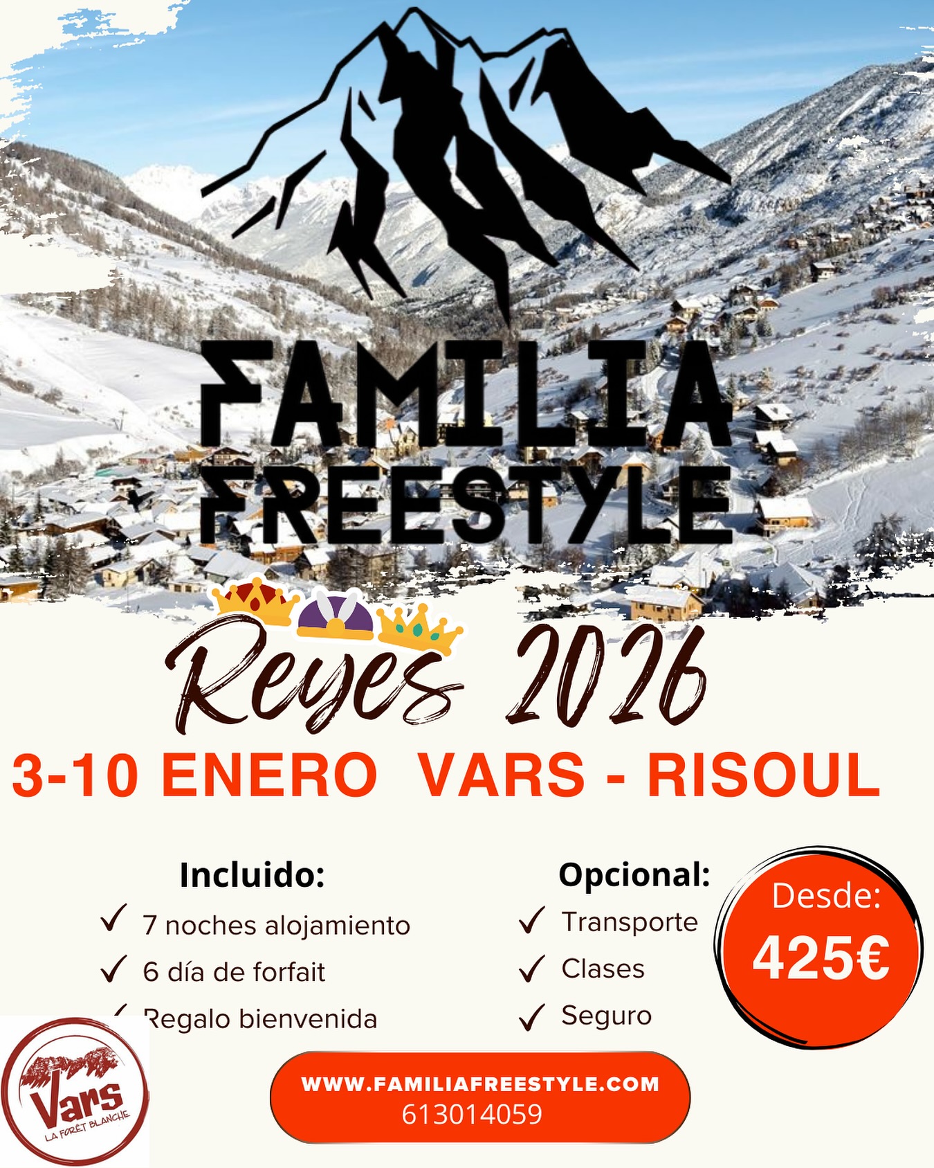 viaje vars risoul familia freestyle