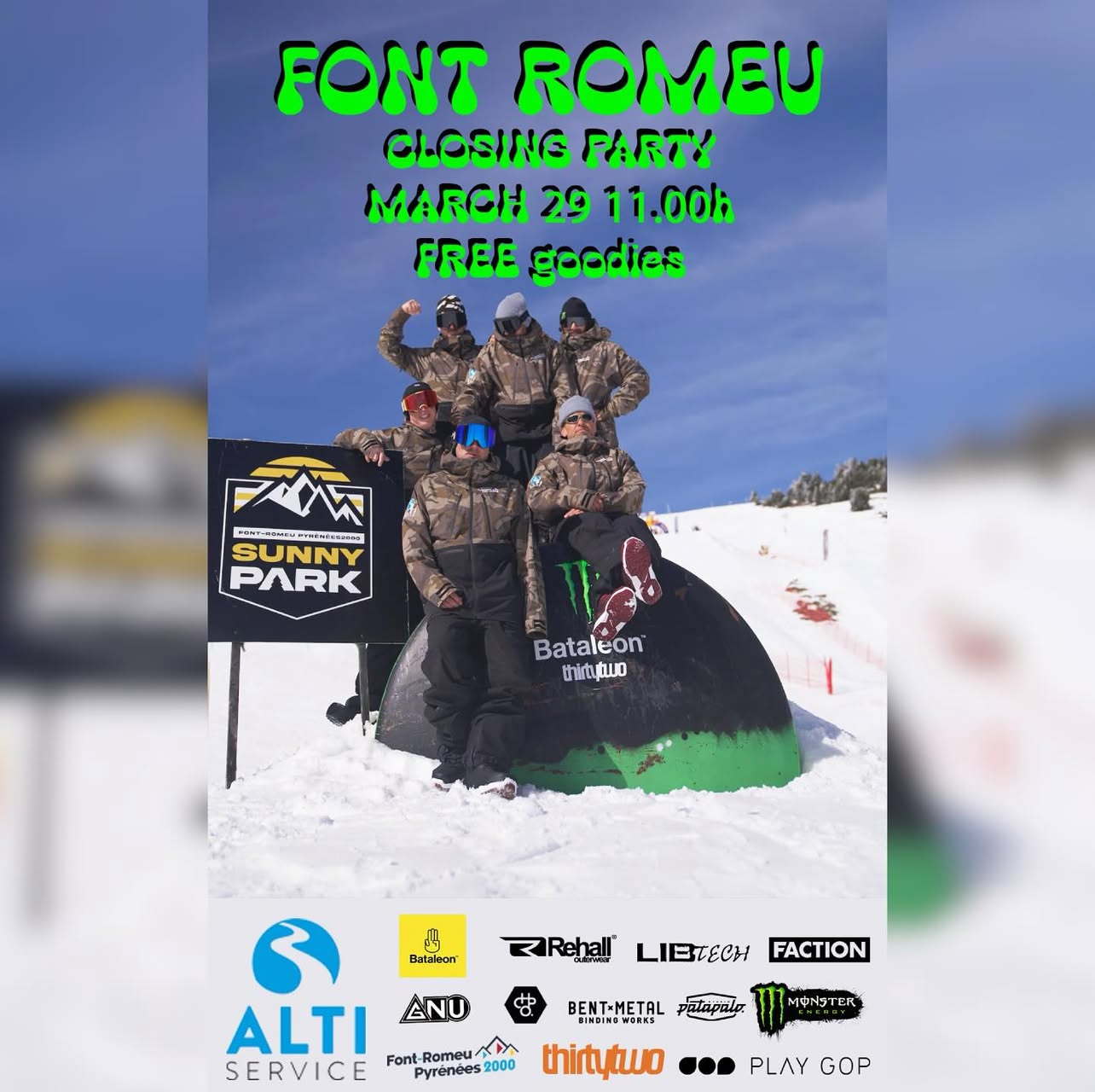 font romeu closing party