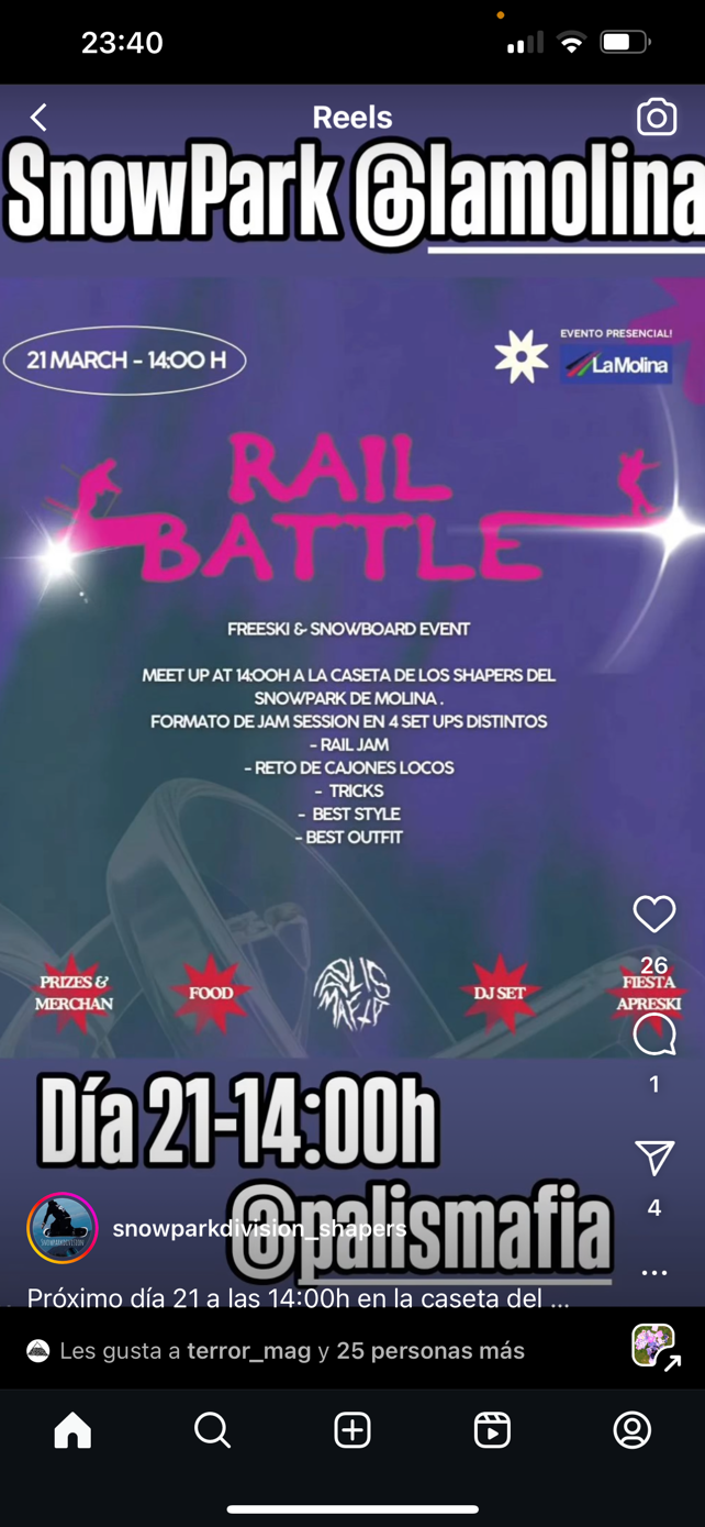 rail battle la molina
