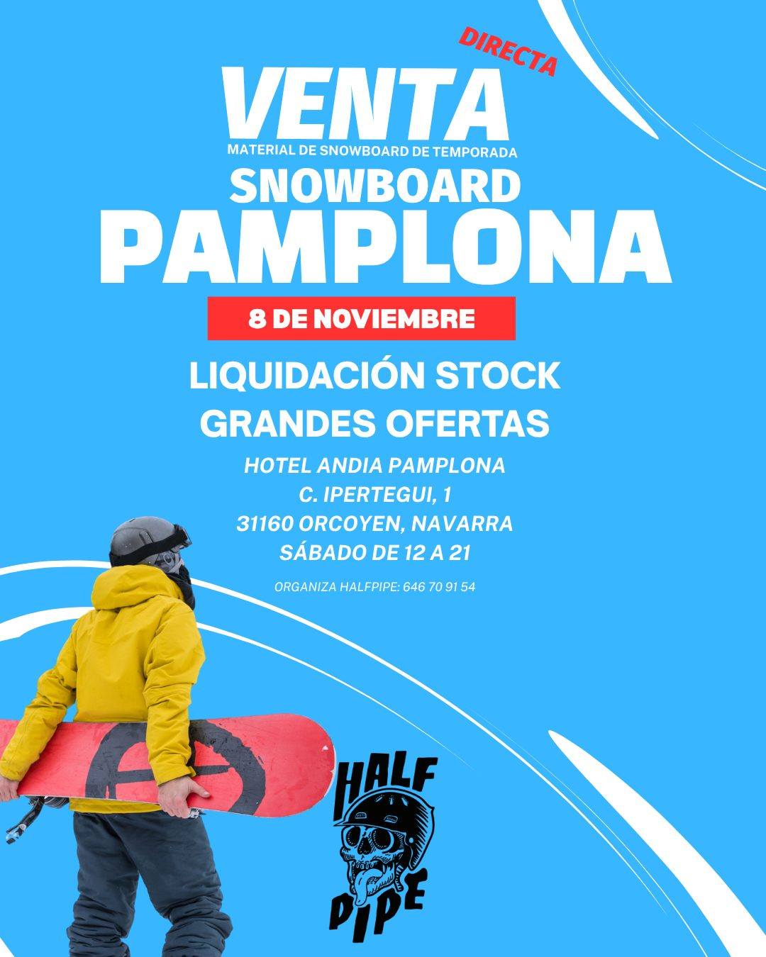 venta material snowboard pamplona
