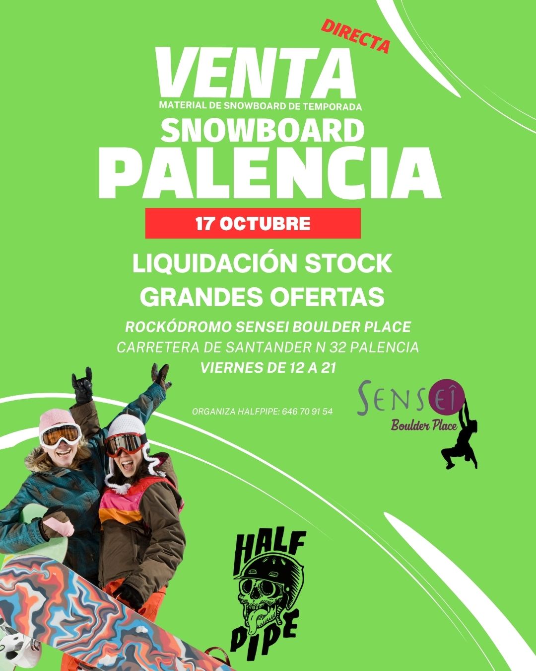 venta material snowboard palencia