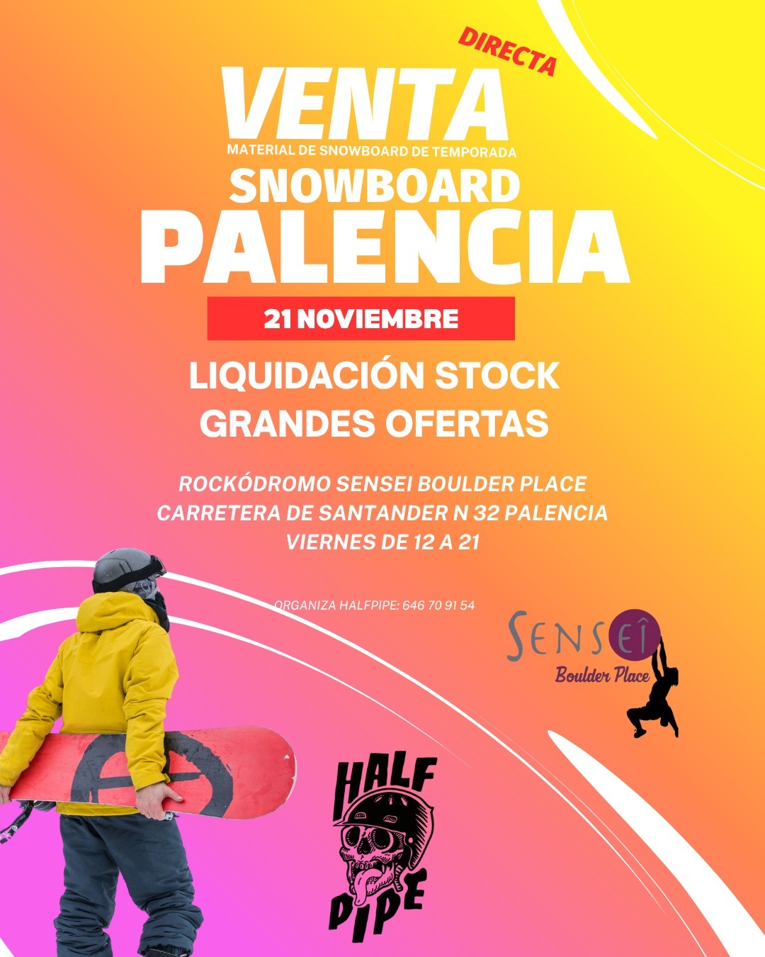 venta material snowboard palencia
