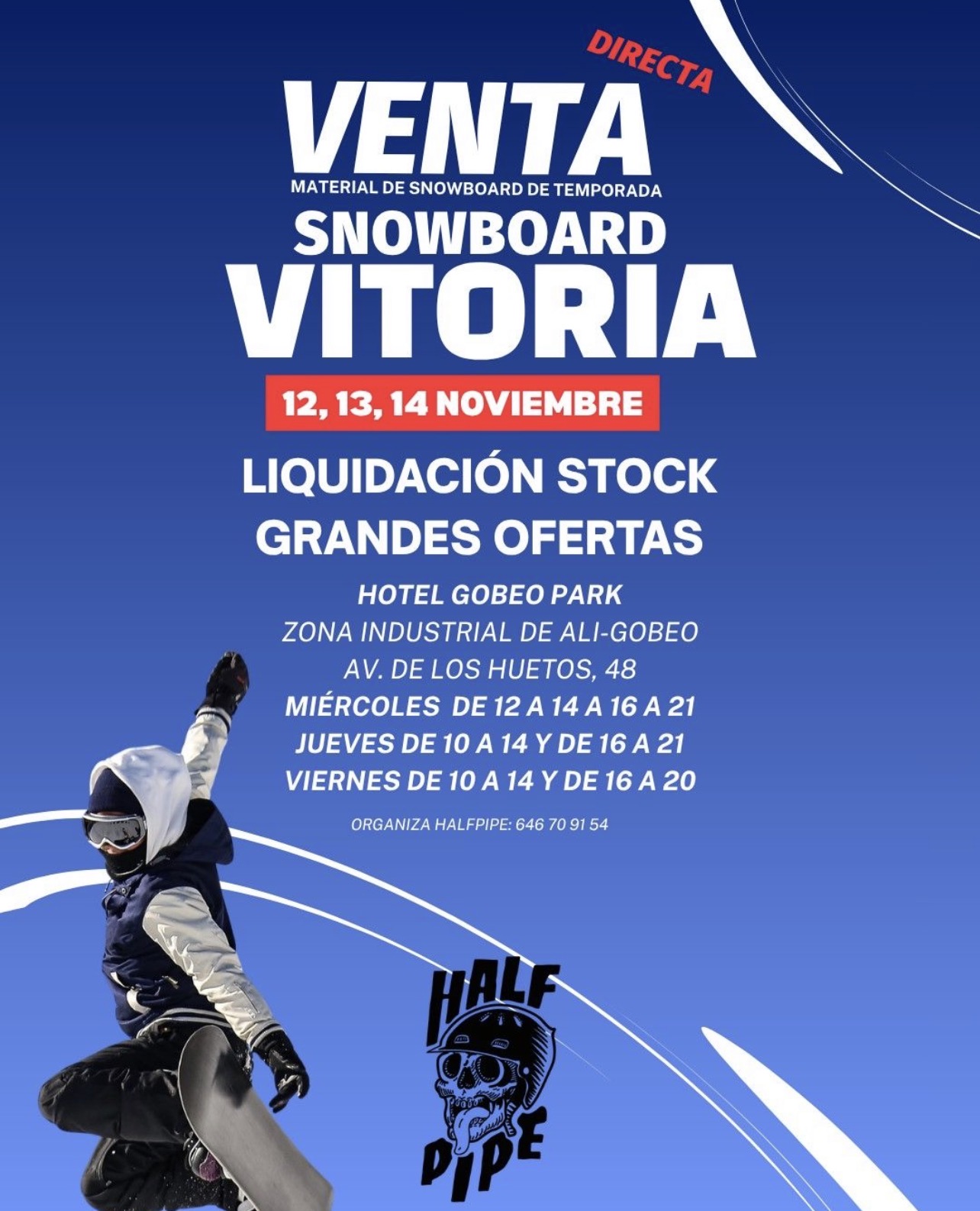 venta material snowboard vitoria