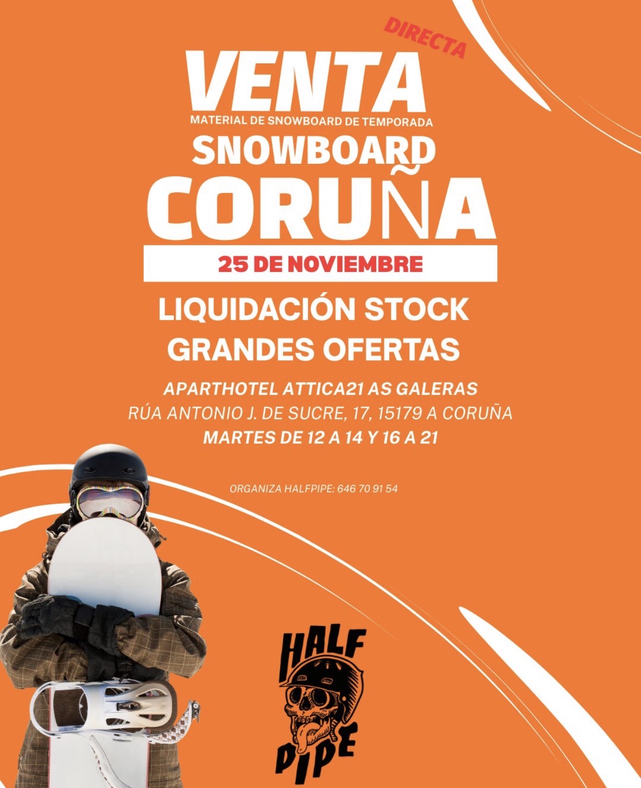 venta material snowboard a coruña