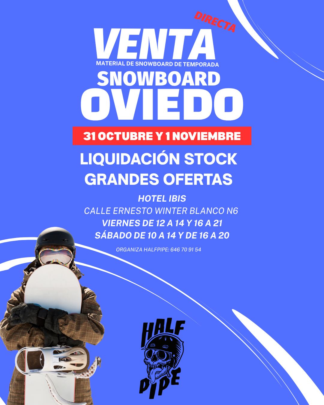 venta material snowboard oviedo