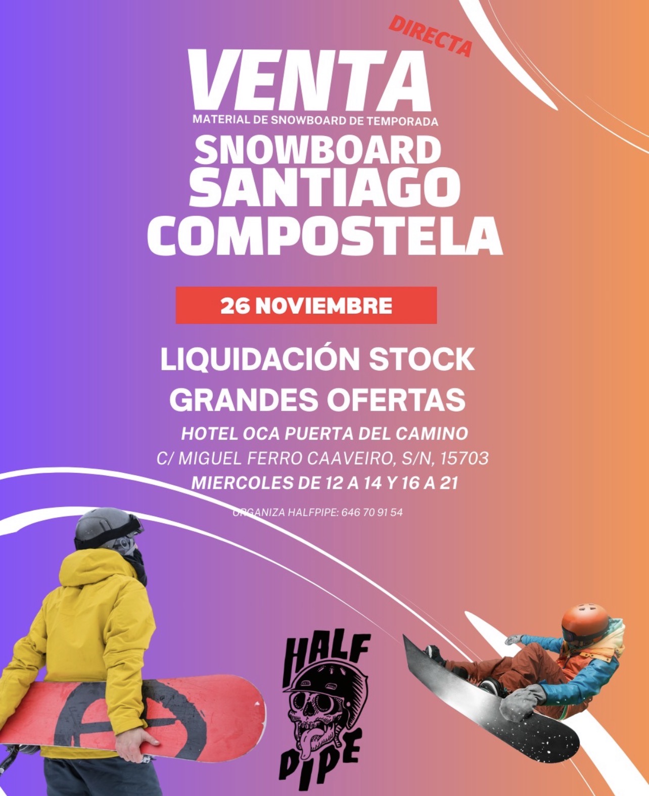 venta material snowboard santiago de compostela