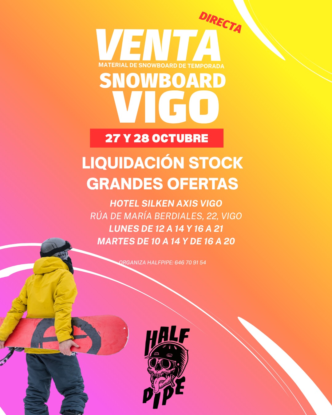 venta material snowboard vigo