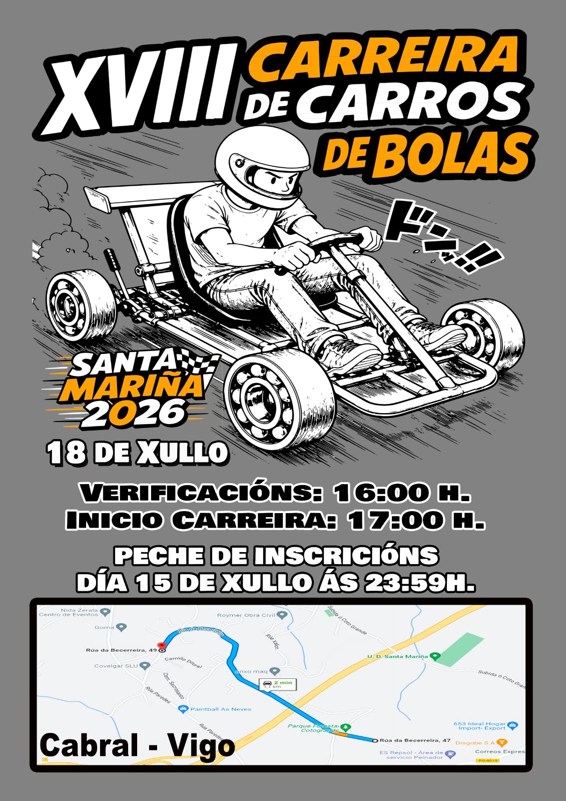 carreras carros de bolas vigo
