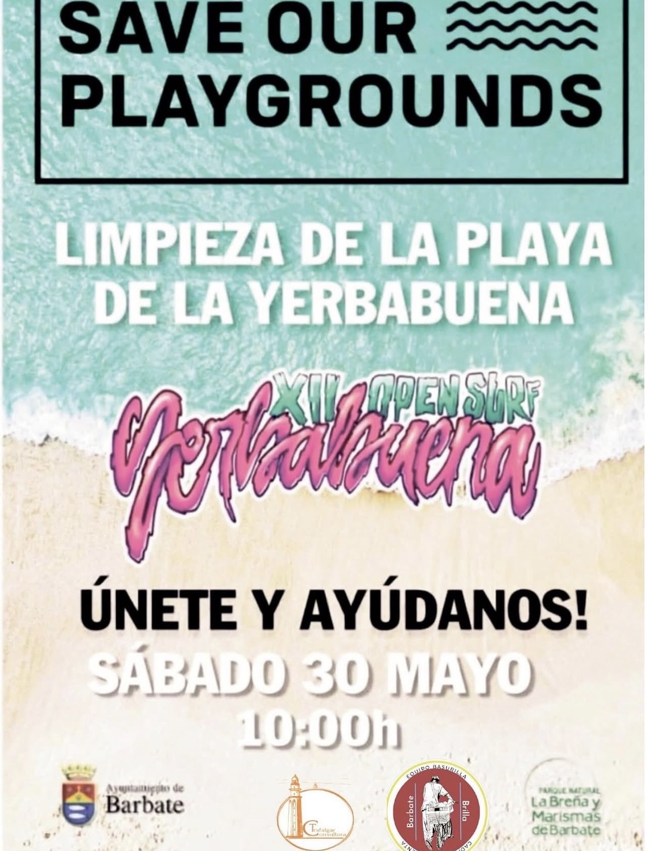 limpieza playa del a yerbabuena