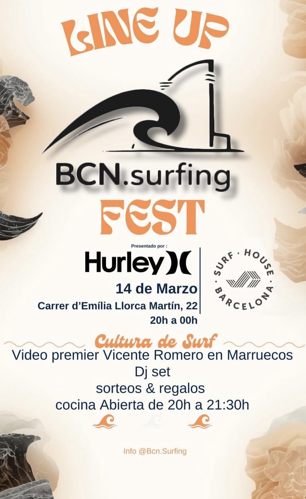 line up bcn surfing fest