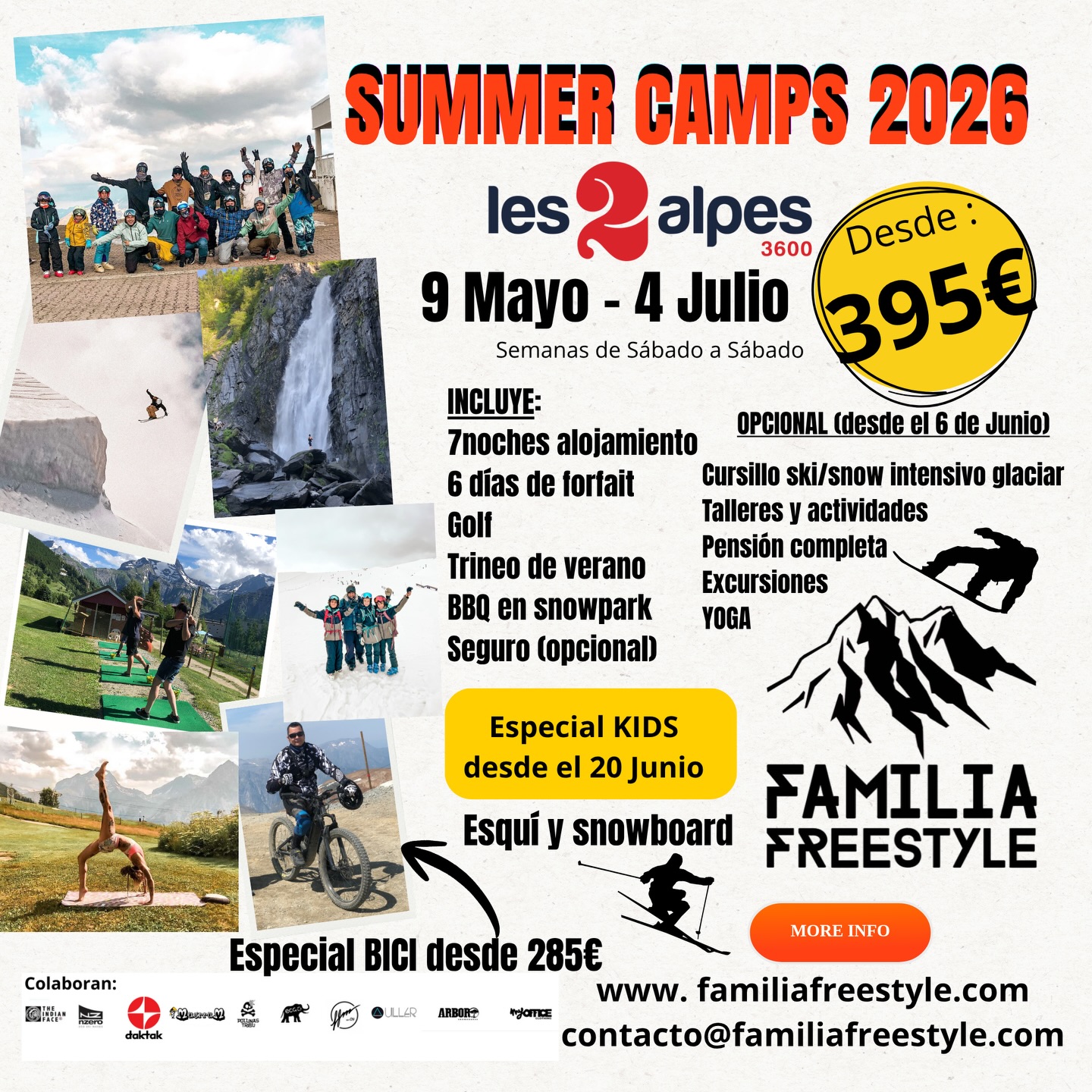 familia freestyle summer camps